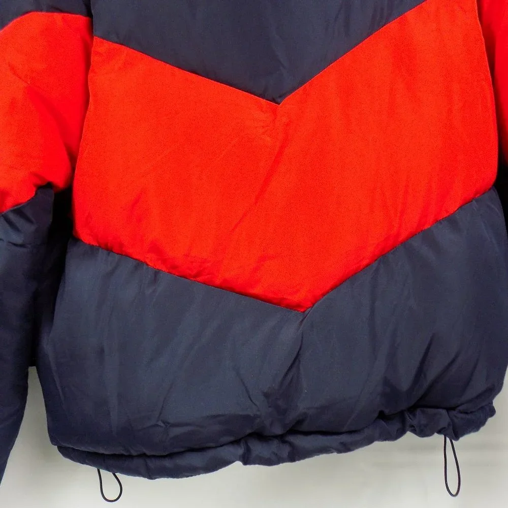 Ci Sono Womens Zip Front Puffer Coat 2-Tone Blue/Red NWT Multiple Sizes Avail - Picture 8 of 11